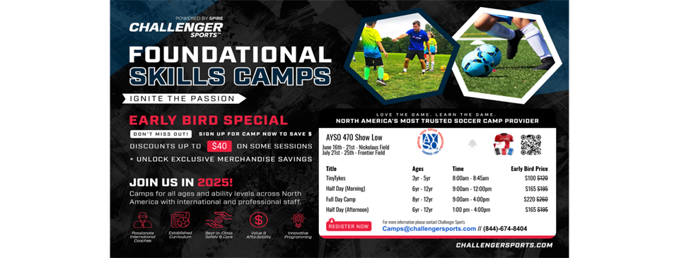 Sign up now to lock in Early Bird pricing and confirm your spot for camp this year!